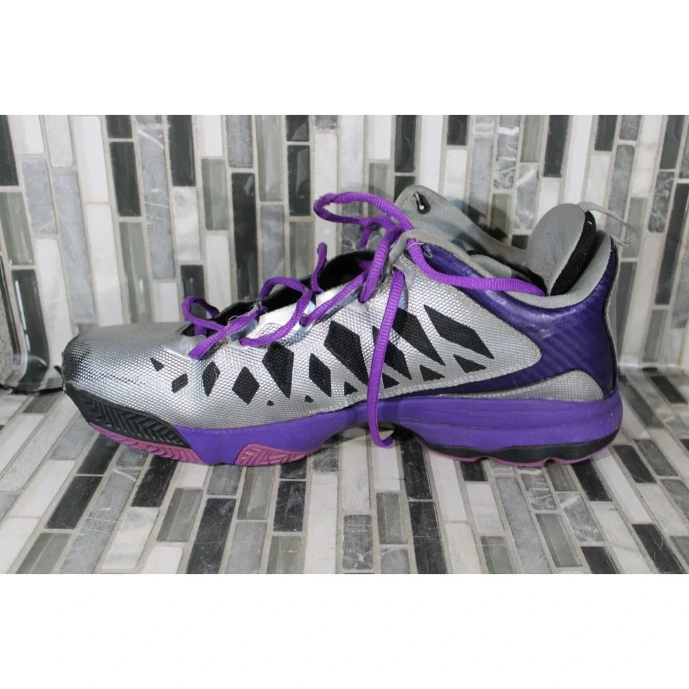 Nike‎ Air Jordan Chris Paul VI 6, 535807-005, Silver Purple Black, Mens Size 12